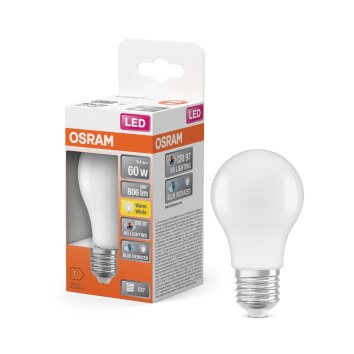 Osram lights E27 LED 9.4 Watt warm-white 806 Lumen