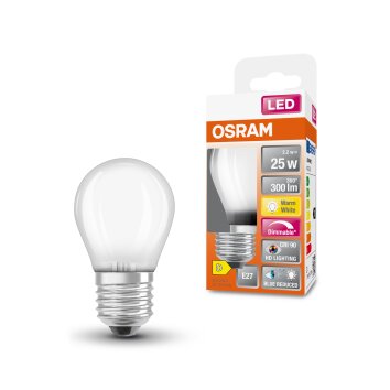 Osram lights E27 LED 2.2 Watt warm-white dimmable 300 Lumen