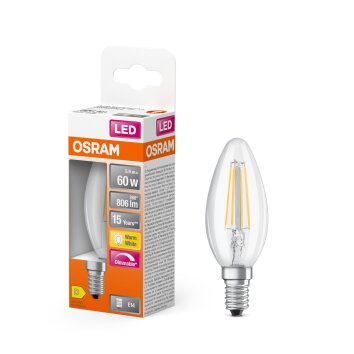 Osram lights E14 LED 5.5 Watt warm-white dimmable 806 Lumen