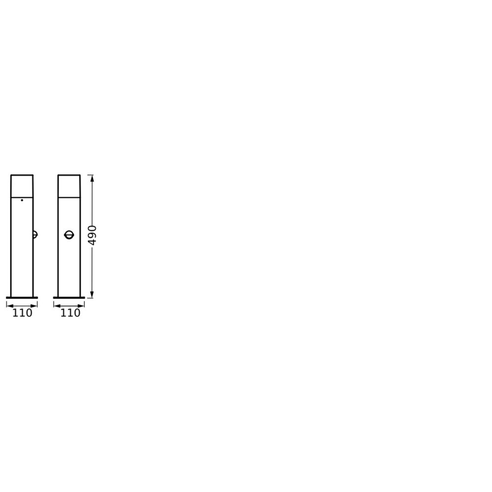 Ledvance Lights Endura wall light grey, 1-light source