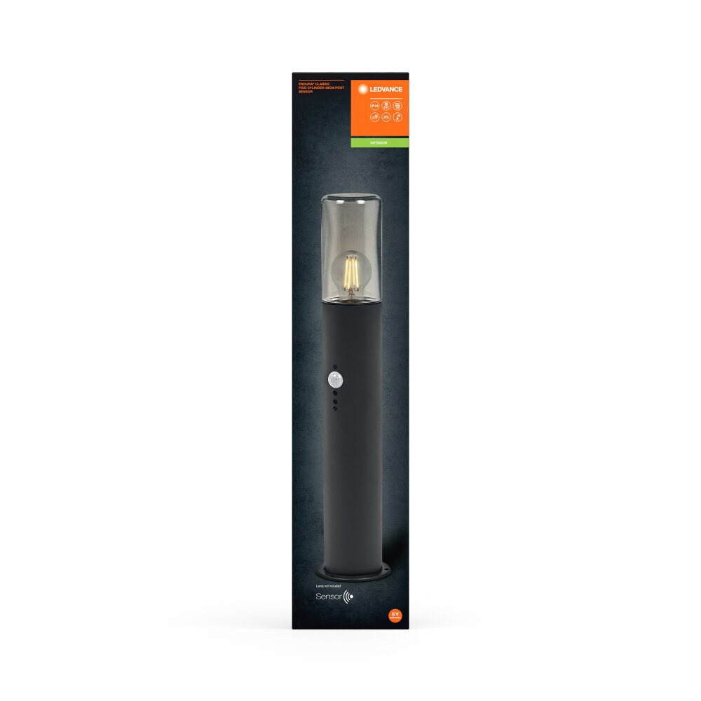 Ledvance Lights Endura wall light grey, 1-light source