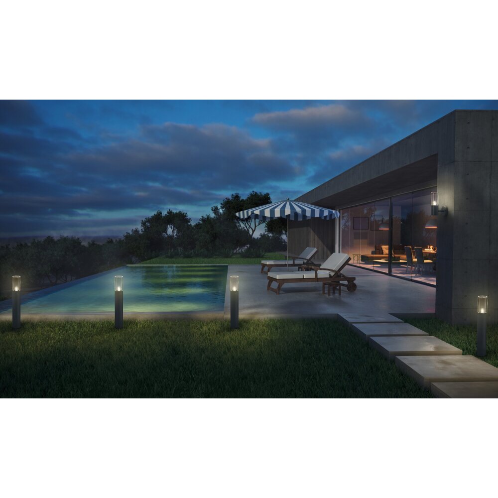 Ledvance Lights Endura wall light grey, 1-light source