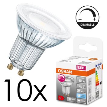 GU10 LED 7.9 Watt warm-white dimmable 650 Lumen