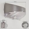 Tolerud outdoor wall light LED grey, silver, 1-light source, Motion sensor