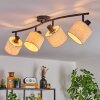 Granja ceiling light black, 4-light sources