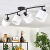 Granja ceiling light black, 4-light sources