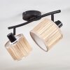 Bongal ceiling light black, 2-light sources