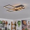 Sigersvik ceiling light LED Ecru, black, 1-light source