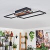 Sigersvik ceiling light LED Ecru, black, 1-light source