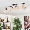 Cavaca ceiling light black, 4-light sources