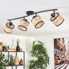 Ramila ceiling light black, 4-light sources