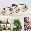 Ramila ceiling light black, 4-light sources