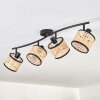 Ramila ceiling light black, 4-light sources