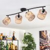 Barcos ceiling light black, 4-light sources