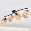 Barcos ceiling light black, 4-light sources