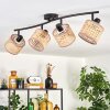 Barcos ceiling light black, 4-light sources