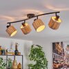 Bongal ceiling light black, 4-light sources