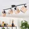 Bongal ceiling light black, 4-light sources