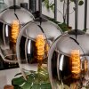 Vevino pendant light chrome, clear, 4-light sources