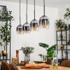 Vevino pendant light clear, Smoke-coloured, 4-light sources