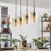 Parane pendant light Amber, clear, 4-light sources