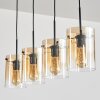 Parane pendant light Amber, clear, 4-light sources