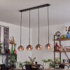 Koyoto pendant light clear, coppery, 4-light sources