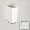 Hoods outdoor wall light, Up & Down Light, wall light LED white, 1-light source