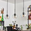 Ripoll pendant light black, 3-light sources