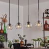 Ripoll pendant light black, 4-light sources