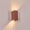 Hoods outdoor wall light, Up & Down Light, wall light LED rust-coloured, 1-light source