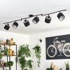 Alsen ceiling light black, 6-light sources