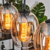 Vevino pendant light Amber, clear, 5-light sources