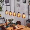 Vevino pendant light Amber, 5-light sources