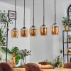 Vevino pendant light Amber, 5-light sources