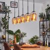 Vevino pendant light Amber, 5-light sources