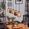 Vevino pendant light Amber, chrome, 5-light sources