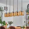 Lauden pendant light Amber, 5-light sources