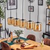 Lauden pendant light Amber, 5-light sources