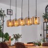 Lauden pendant light Amber, 5-light sources