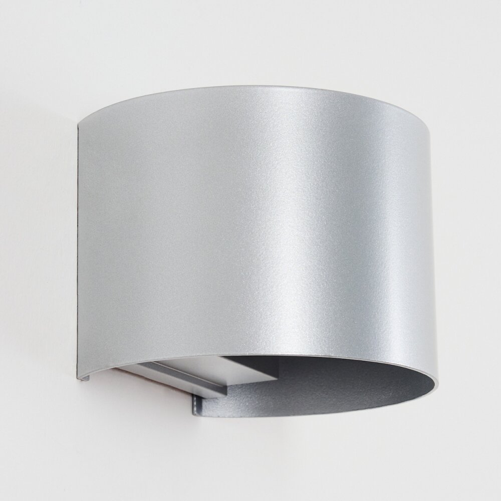 Tamarin outdoor wall light, Up & Down Light, wall light LED silver, 1-light source