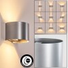 Tamarin outdoor wall light, Up & Down Light, wall light LED silver, 1-light source