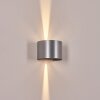 Tamarin outdoor wall light, Up & Down Light, wall light LED silver, 1-light source