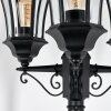 Etoe lamp post, path light black, 3-light sources