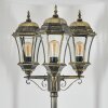 Etoe lamp post, path light gold, black, 3-light sources