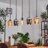 Vevino pendant light black, 5-light sources