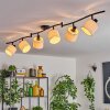 Bassagoda ceiling light black, 6-light sources