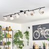 Bassagoda ceiling light black, 6-light sources