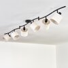 Bassagoda ceiling light black, 6-light sources