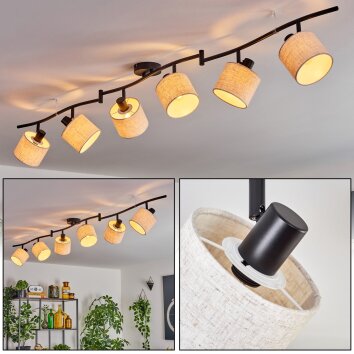 Bassagoda ceiling light black, 6-light sources